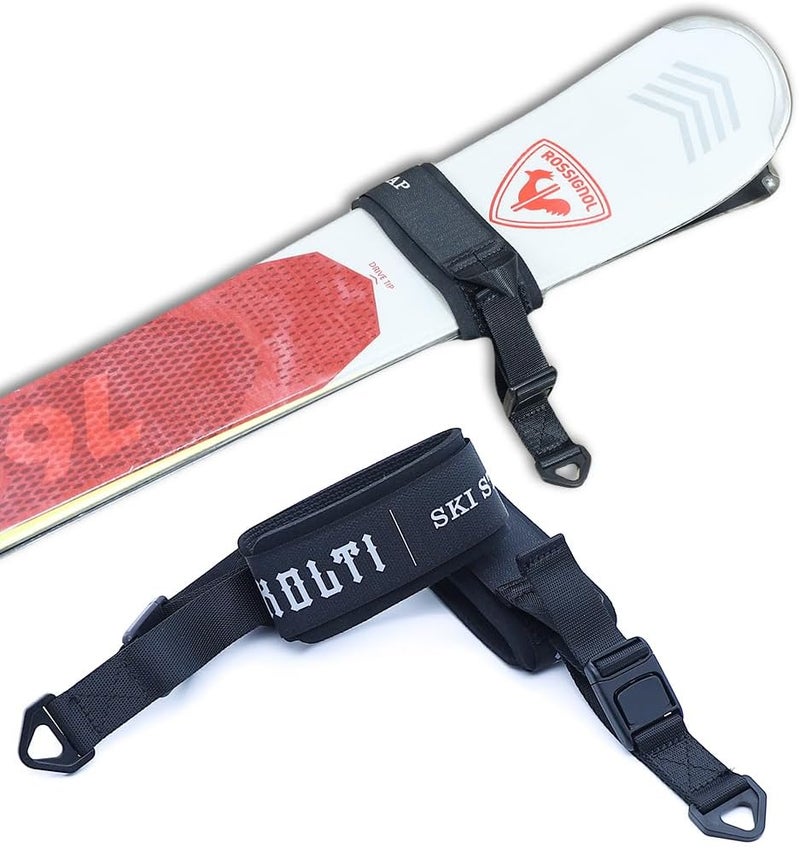 Kolti Ski Fastener Straps - Durable Hook & Loop Ski Strap Carrier Pair, Winter Sports Accessories Great for Carrying Gear - Image 1